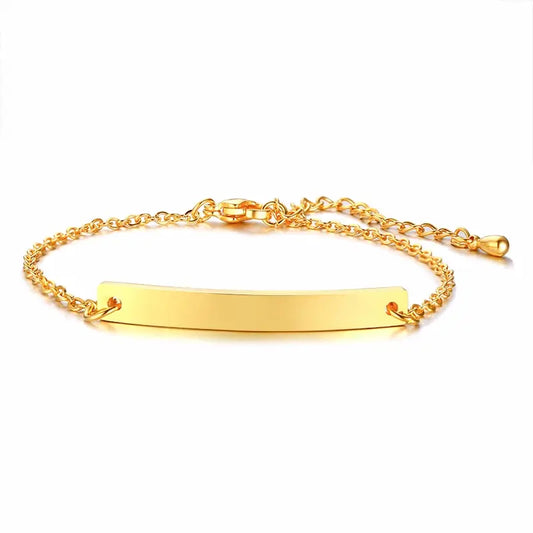 Gourmette femme or personnalisée - Image #1