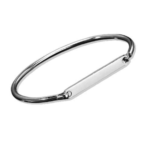 Bracelet Jonc En Argent Personnalisé Pour Femme Avec Fermoir