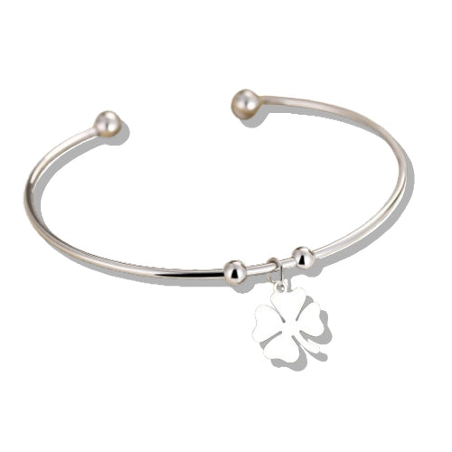 Bracelet Trèfle À 4 Feuilles En Argent