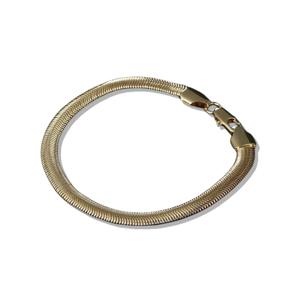 Women's gold snake chain bracelet