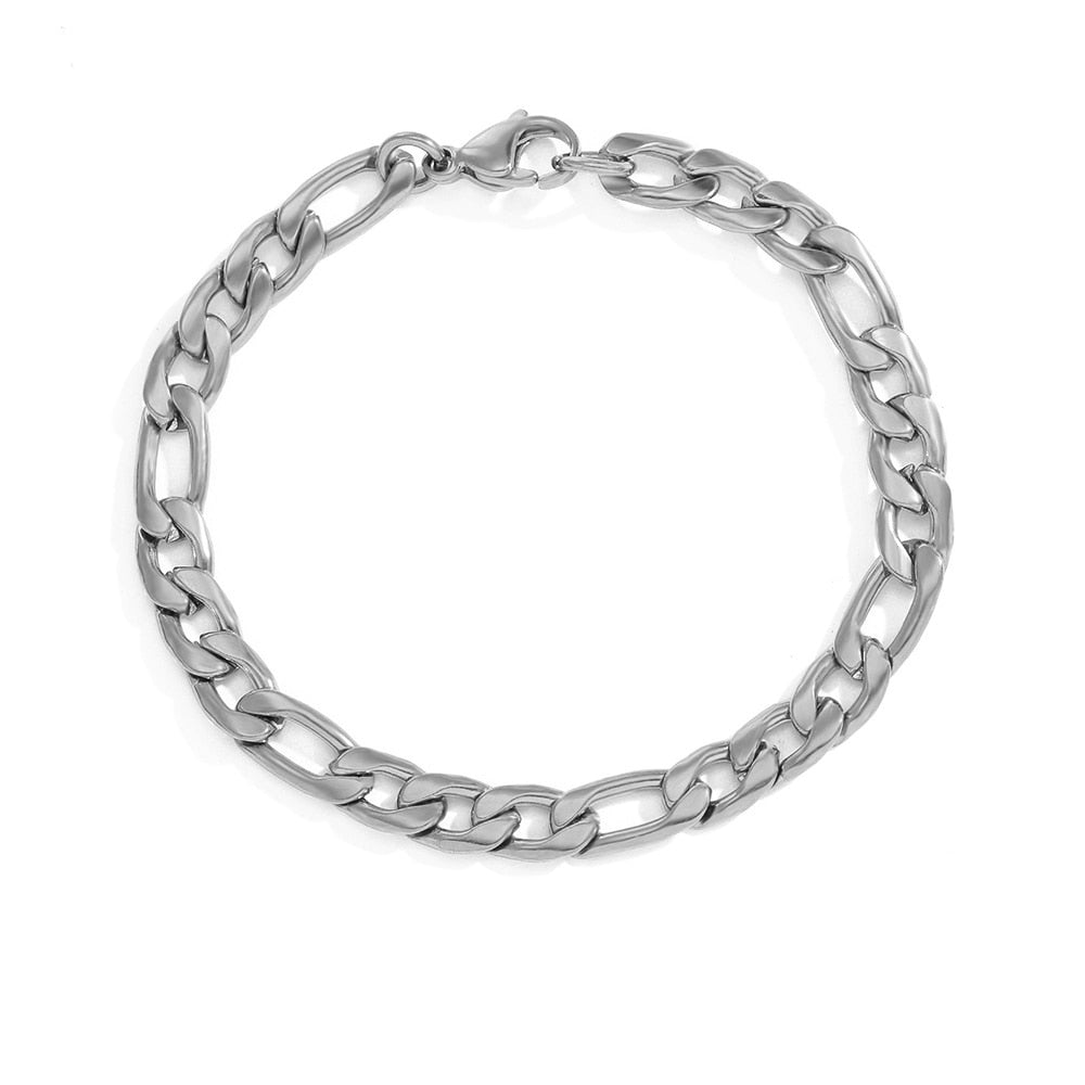 Bracelet en argent Figaro