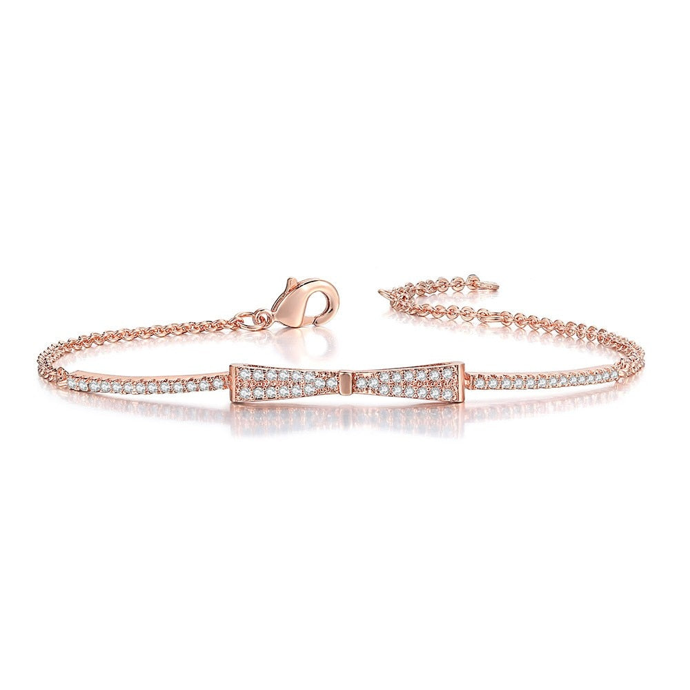 Bracelet En Rose NœUd Papillon