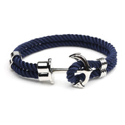 Bracelet Ancre Marine femme bleu